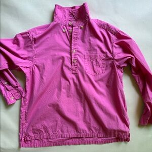 long sleeves half button down shirt by RTH